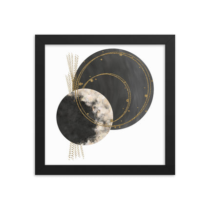 Framed poster - COSMIC CIRCLES
