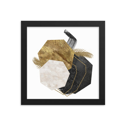 Framed poster - GEOMETRIC LUXURY