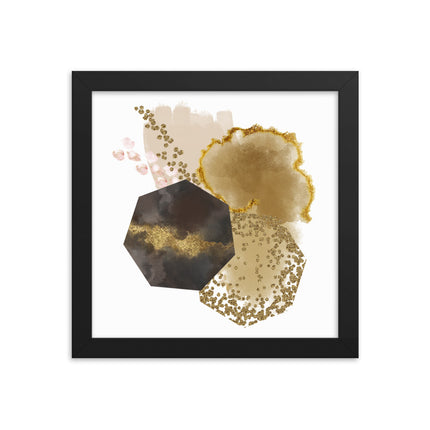 Framed poster - GOLDEN ABSTRACTION