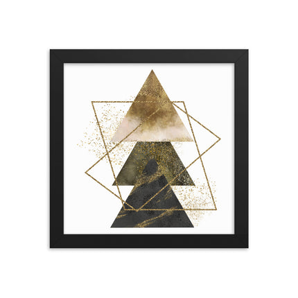 Framed poster - GOLDEN TRIANGLES