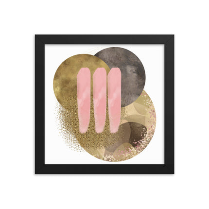 Framed poster - GOLDEN HARMONY CIRCLES