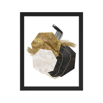 Framed poster - GEOMETRIC LUXURY