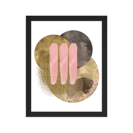 Framed poster - GOLDEN HARMONY CIRCLES