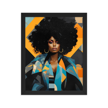 Framed poster- VIBRANTLY YOURS