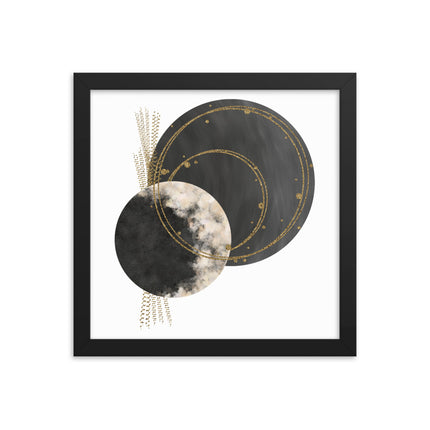 Framed poster - COSMIC CIRCLES
