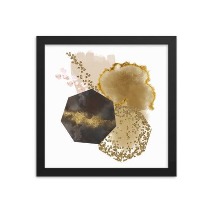 Framed poster - GOLDEN ABSTRACTION