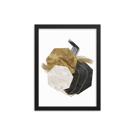 Framed poster - GEOMETRIC LUXURY