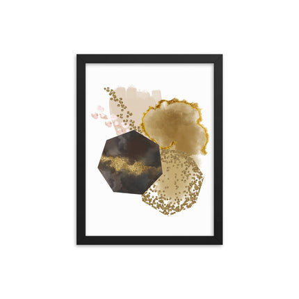 Framed poster - GOLDEN ABSTRACTION