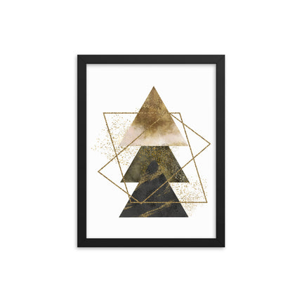 Framed poster - GOLDEN TRIANGLES