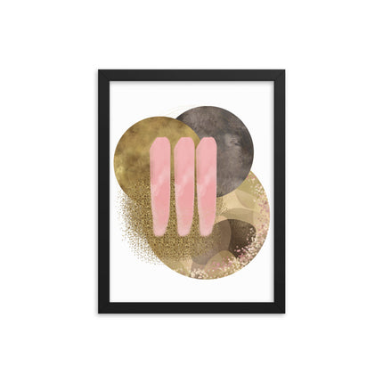 Framed poster - GOLDEN HARMONY CIRCLES