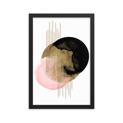 Framed poster - ABSTRACT ELEGANCE
