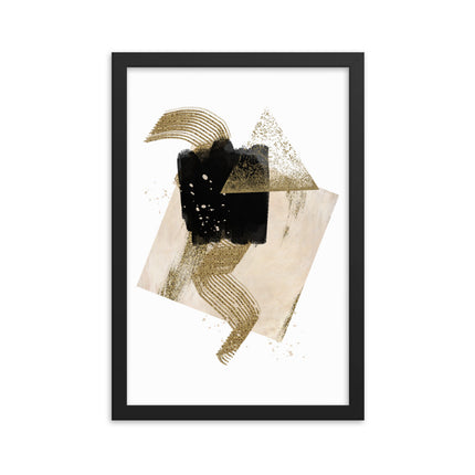 Framed poster - GOLDEN ELEGANCE