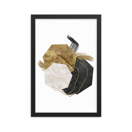 Framed poster - GEOMETRIC LUXURY