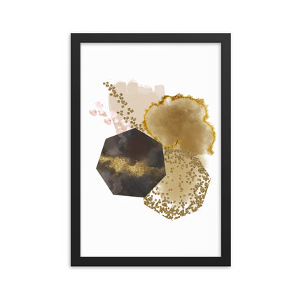 Framed poster - GOLDEN ABSTRACTION
