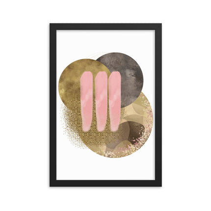 Framed poster - GOLDEN HARMONY CIRCLES