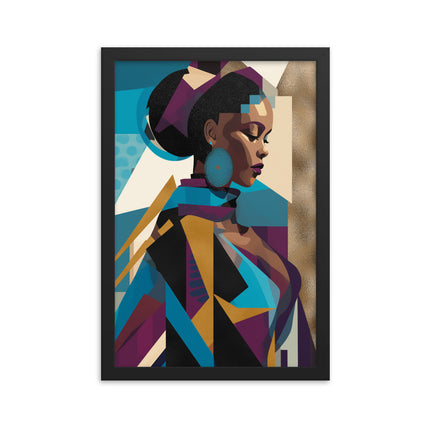 Framed poster- GLITCH VISION