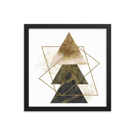 Framed poster - GOLDEN TRIANGLES