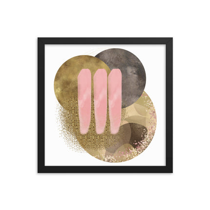 Framed poster - GOLDEN HARMONY CIRCLES