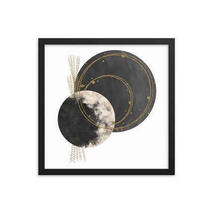 Framed poster - COSMIC CIRCLES