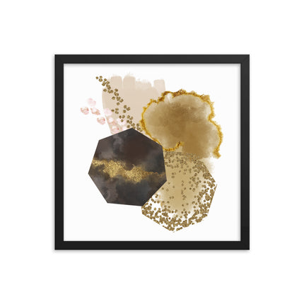 Framed poster - GOLDEN ABSTRACTION