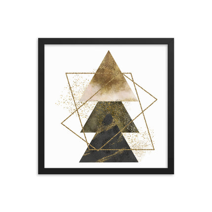 Framed poster - GOLDEN TRIANGLES