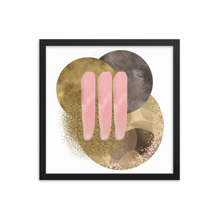 Framed poster - GOLDEN HARMONY CIRCLES