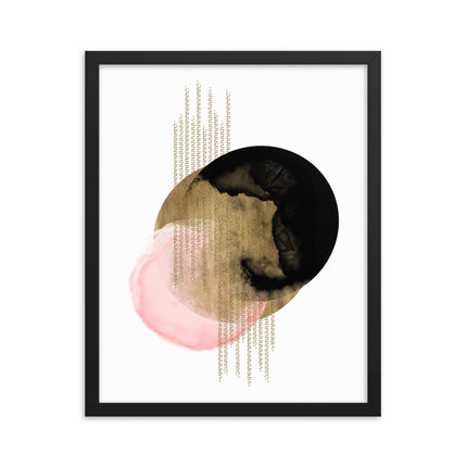 Framed poster - ABSTRACT ELEGANCE