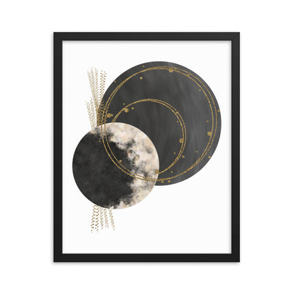 Framed poster - COSMIC CIRCLES