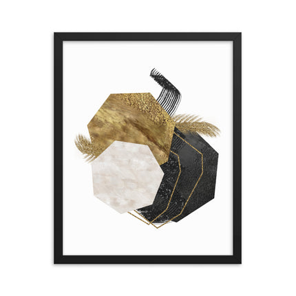 Framed poster - GEOMETRIC LUXURY