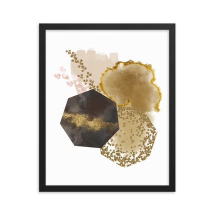Framed poster - GOLDEN ABSTRACTION