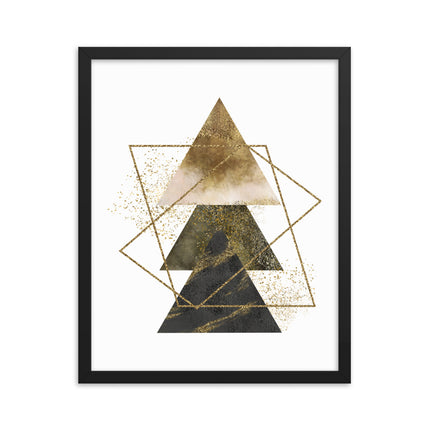 Framed poster - GOLDEN TRIANGLES