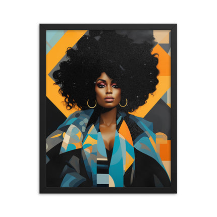 Framed poster- VIBRANTLY YOURS