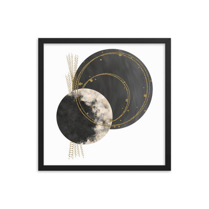 Framed poster - COSMIC CIRCLES