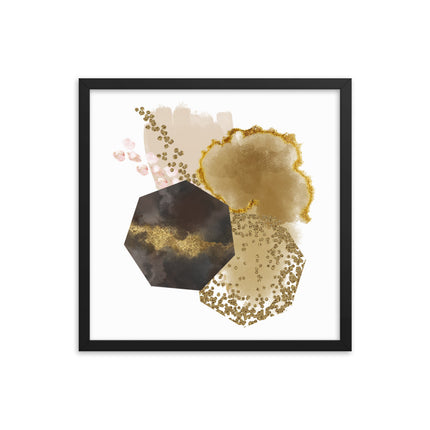 Framed poster - GOLDEN ABSTRACTION