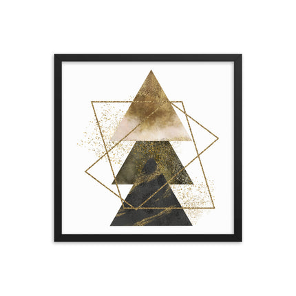 Framed poster - GOLDEN TRIANGLES