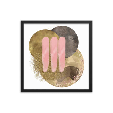 Framed poster - GOLDEN HARMONY CIRCLES