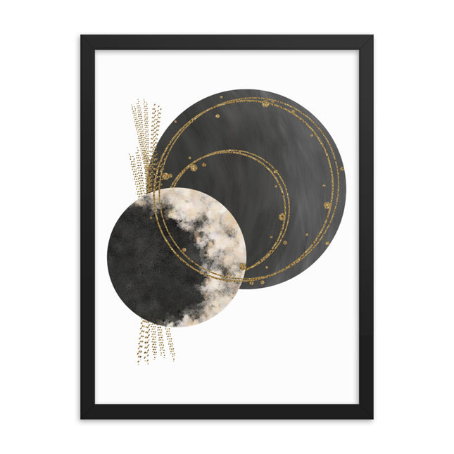 Framed poster - COSMIC CIRCLES