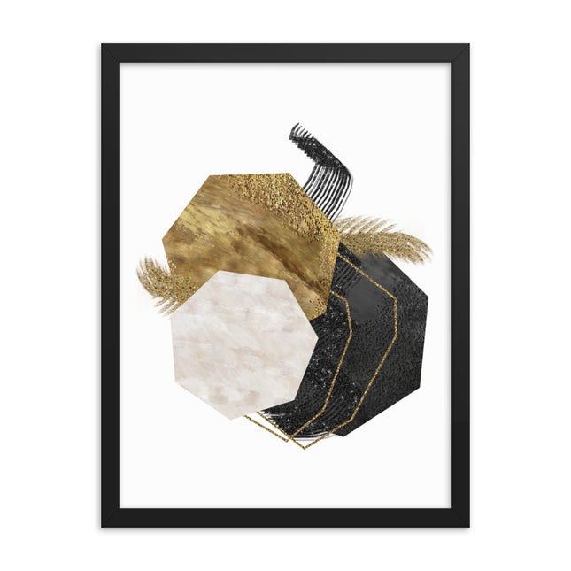 Framed poster - GEOMETRIC LUXURY