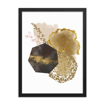 Framed poster - GOLDEN ABSTRACTION