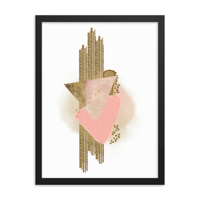 Framed poster - PINK LUXURY