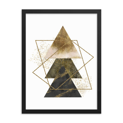 Framed poster - GOLDEN TRIANGLES