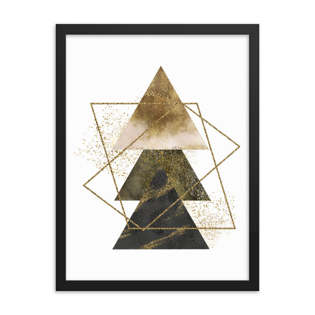 Framed poster - GOLDEN TRIANGLES