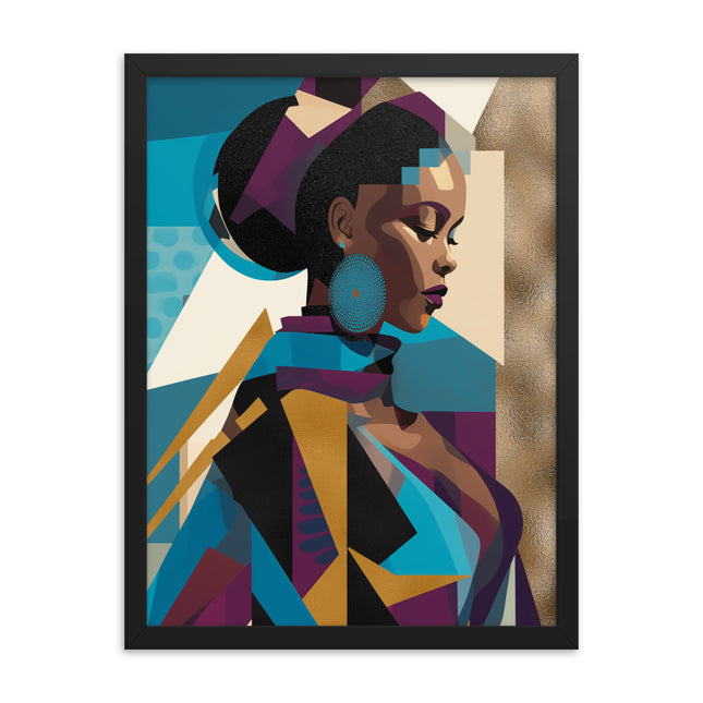 Framed poster- GLITCH VISION