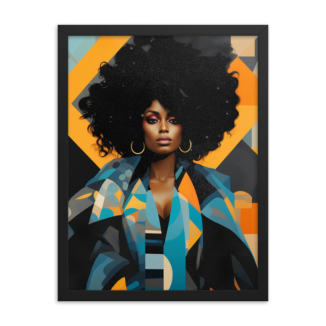 Framed poster- VIBRANTLY YOURS