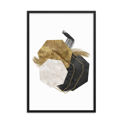 Framed poster - GEOMETRIC LUXURY