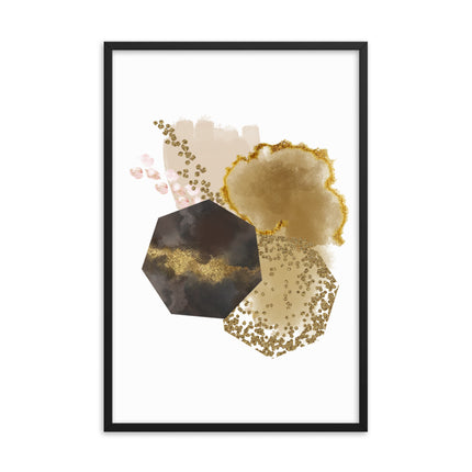 Framed poster - GOLDEN ABSTRACTION
