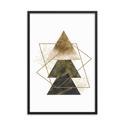 Framed poster - GOLDEN TRIANGLES