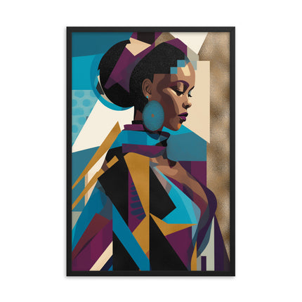 Framed poster- GLITCH VISION