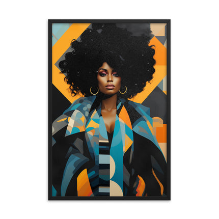 Framed poster- VIBRANTLY YOURS
