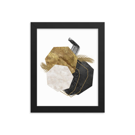 Framed poster - GEOMETRIC LUXURY